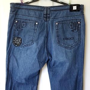 COOGI embroidered jeans
